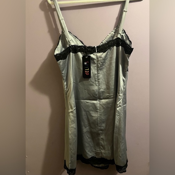 LOWEST SALE PRICE-DELIA’S “A Sorta Fairytale” Baby Blue Slip Dress NWT (Size L) - Picture 8 of 8